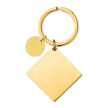 Gift Square Metal Keychain