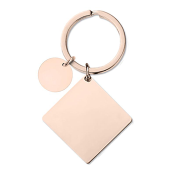 Gift Square Metal Keychain