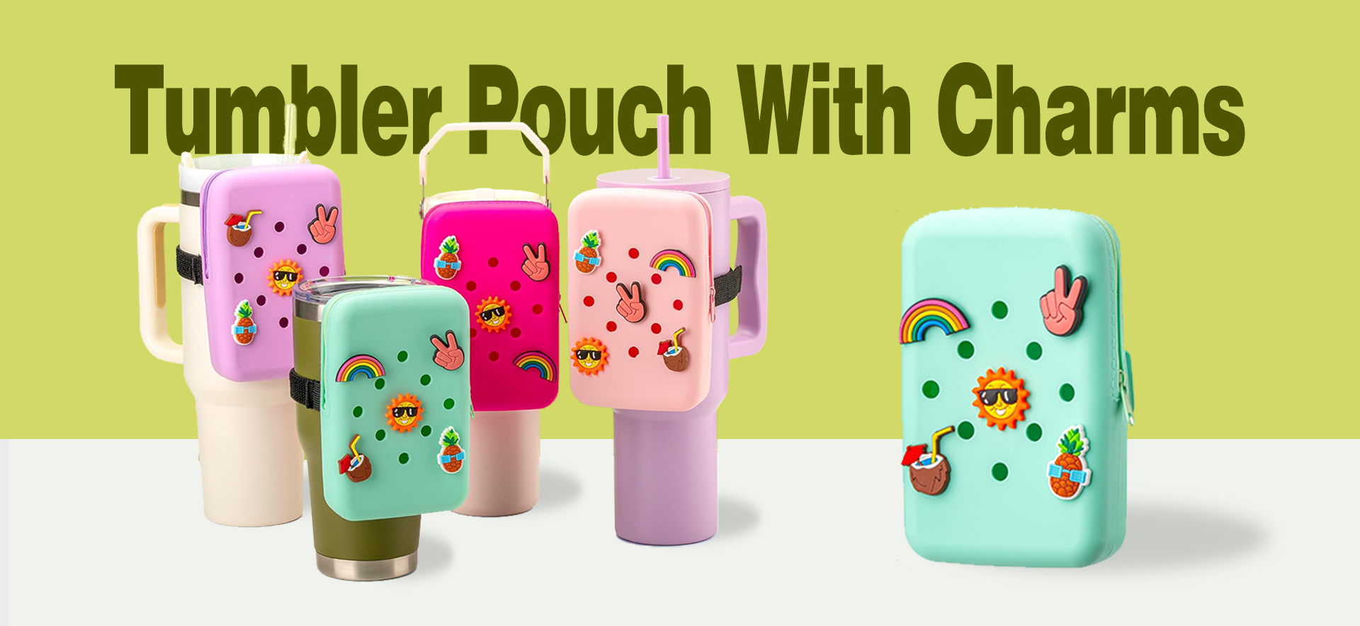 Tumbler Pouch With Charms